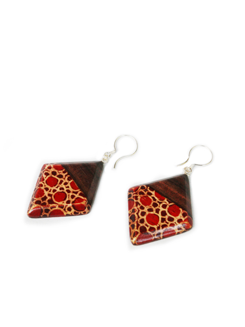 earring-sonokeling-wood